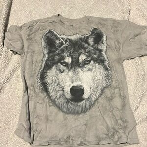 Grey wolf short sleeve shirt large